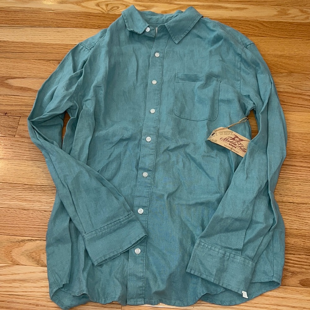 MaddaFella linen button down